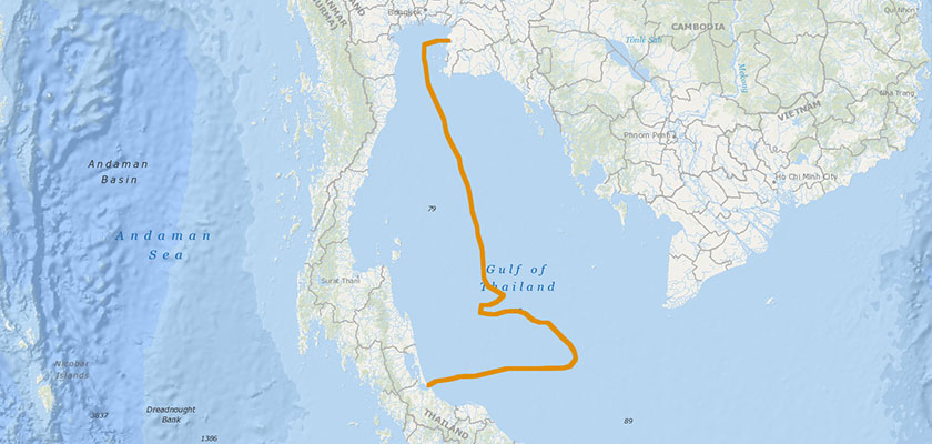 submarine network gulf of thailand
